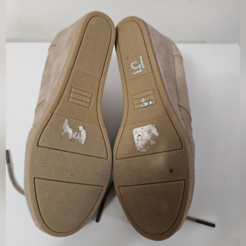 Toms Tan Wedge Ankle Boots! - Picture 4 of 7